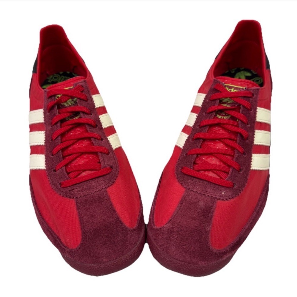 Adidas SL72 Scarlet Red Volt Neon White Size 9 Mens Shoes EF5108 Low Top Lace Up